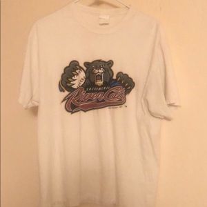 Large white Sacramento Rivercats MILB T-shirt